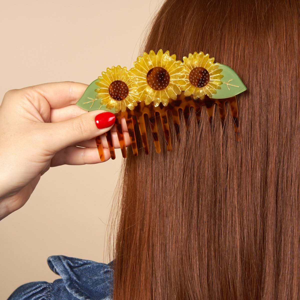 Peigne TOURNESOL jaune tournesol, COUCOU SUZETTE