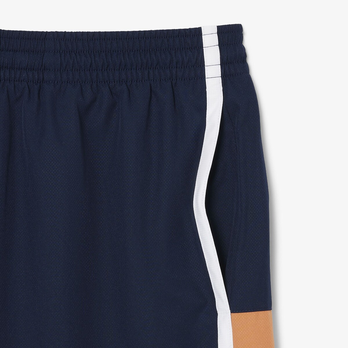 Pantaloncini da tennis leggeri con bande color-block navy, LACOSTE