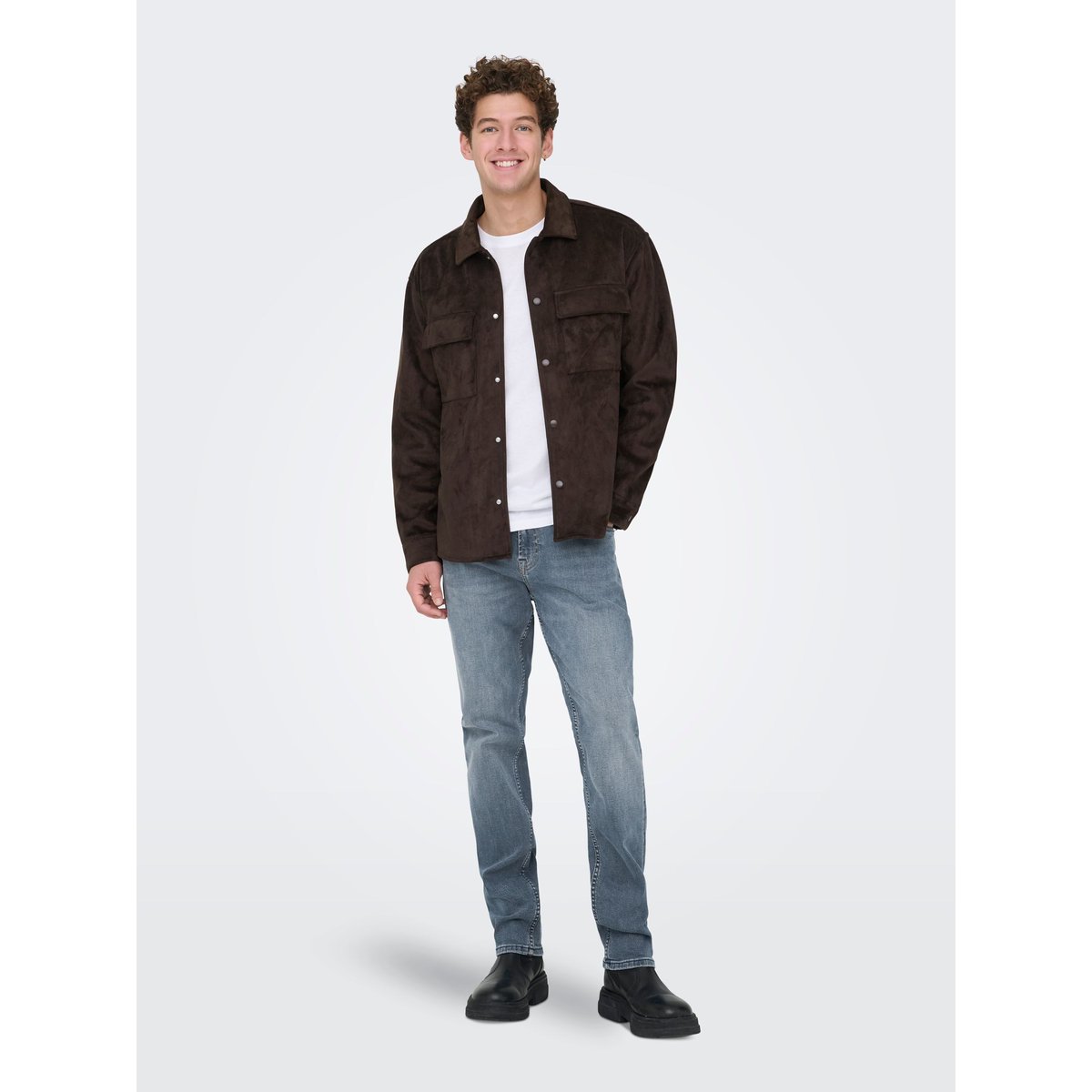 Jean slim stretch Loom dark blue denim, ONLY & SONS