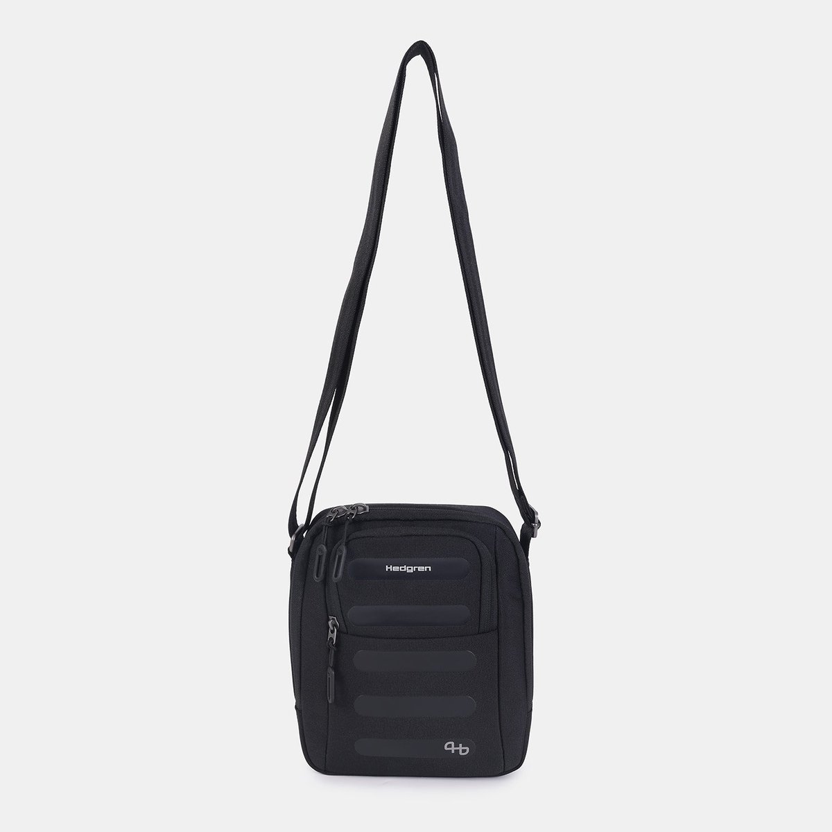 Sac bandoulière vertical compact sécurisé RFID black, HEDGREN