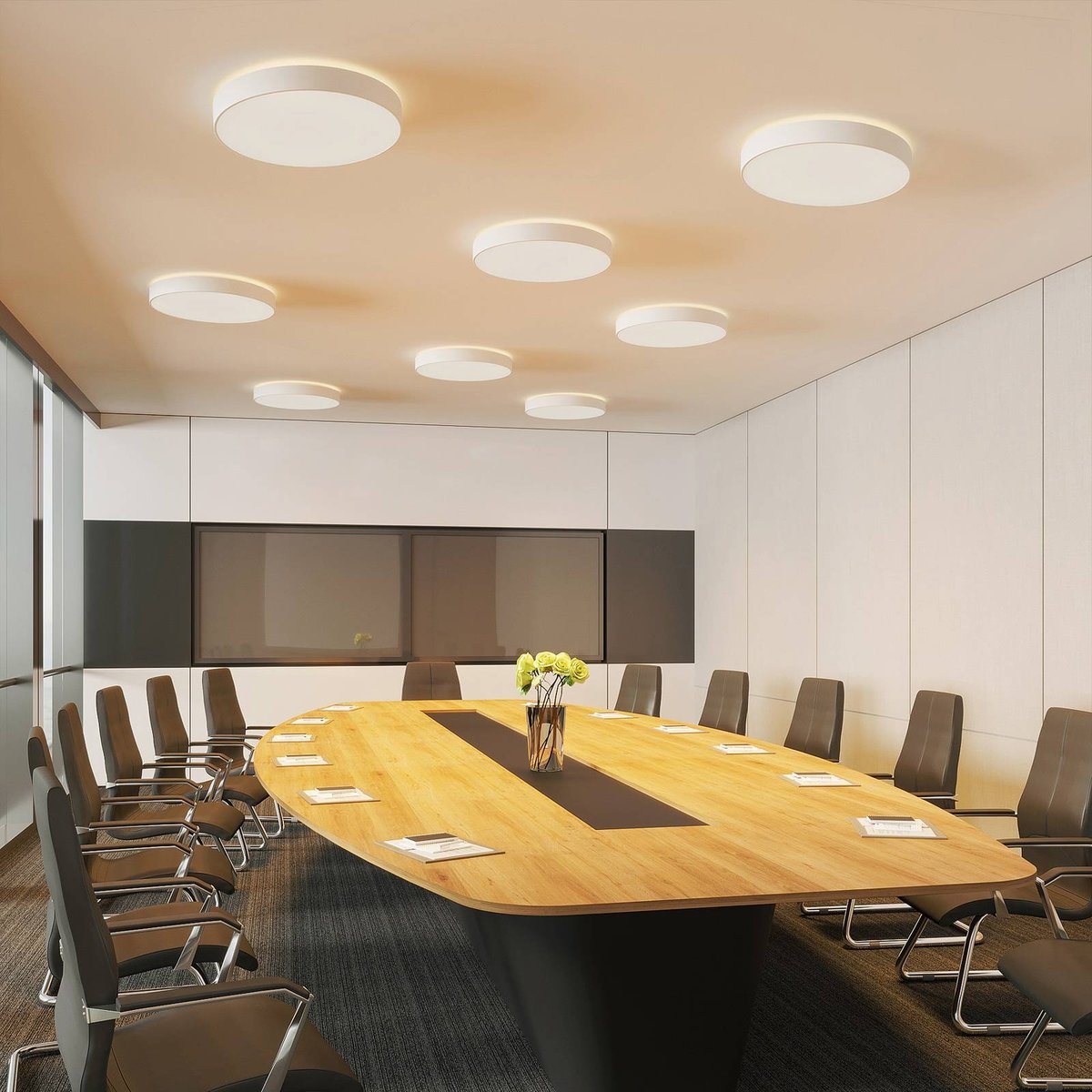 Plafonnier en aluminium moderneLED, Vanida blanc, ARCCHIO