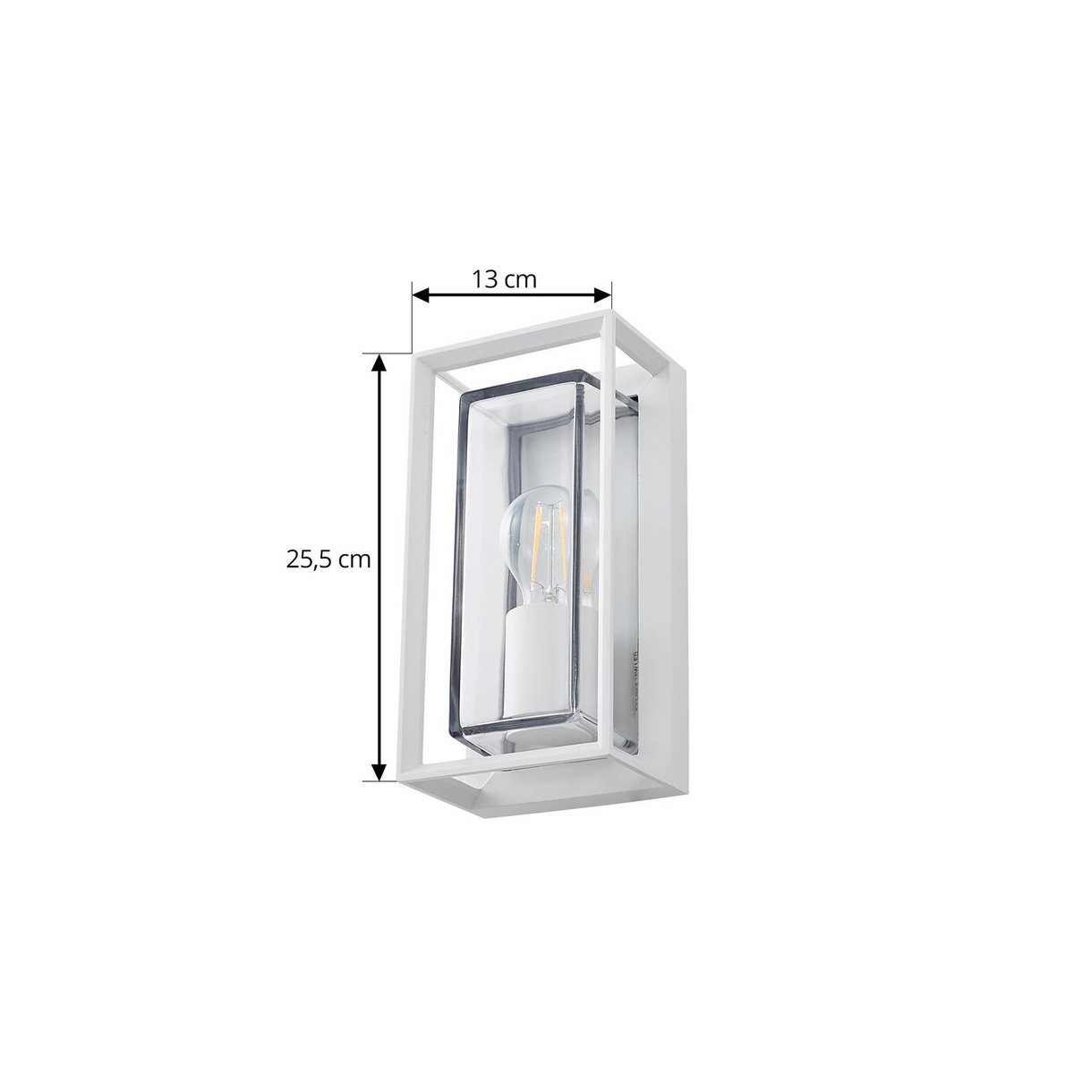 Applique extérieure en aluminium moderne blanc, ARCCHIO