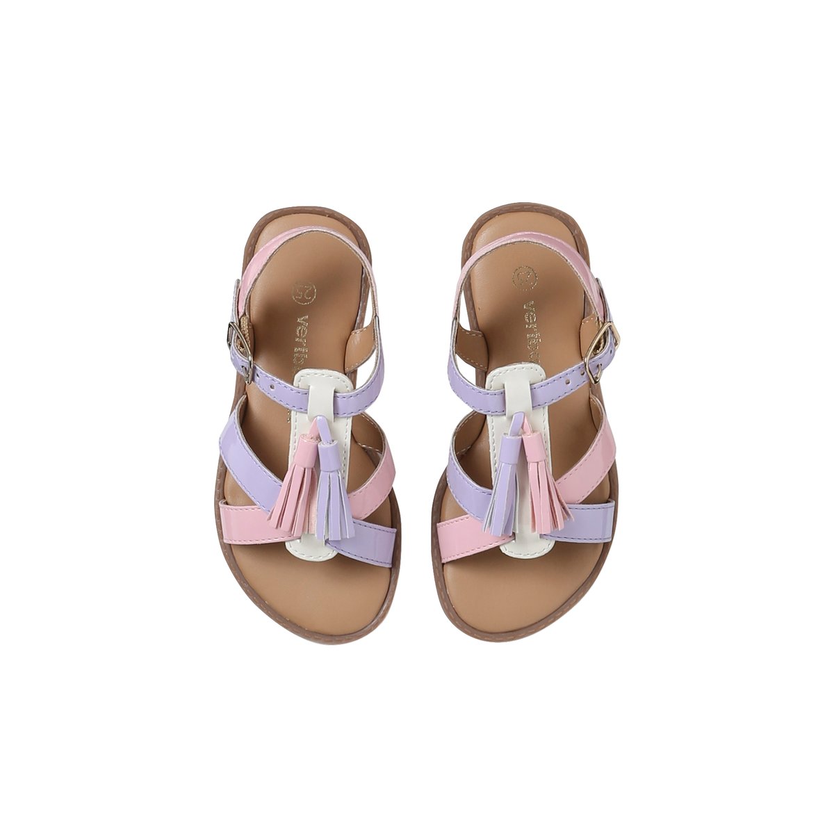 Sandales ouvertes collection maternelle multicolore, VERTBAUDET