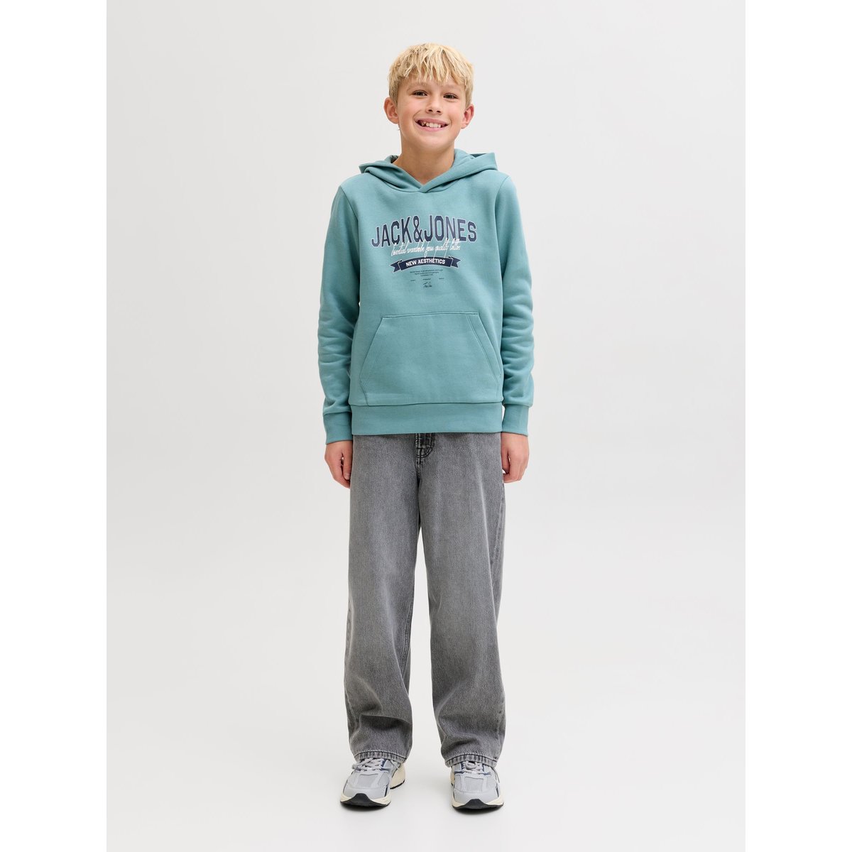 Jean Baggy Fit grey denim, JACK & JONES JUNIOR