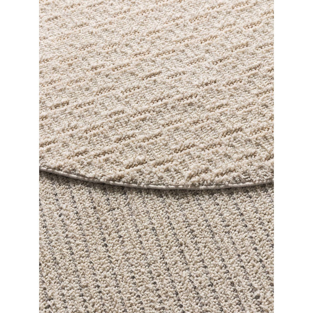 Tapis rond LILIBETH crème, BENUTA