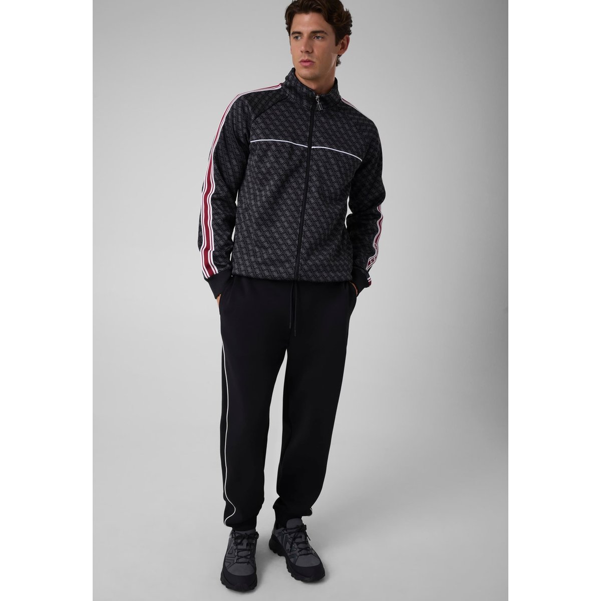 Sweat-Shirt À Col Montant noir multi, GUESS