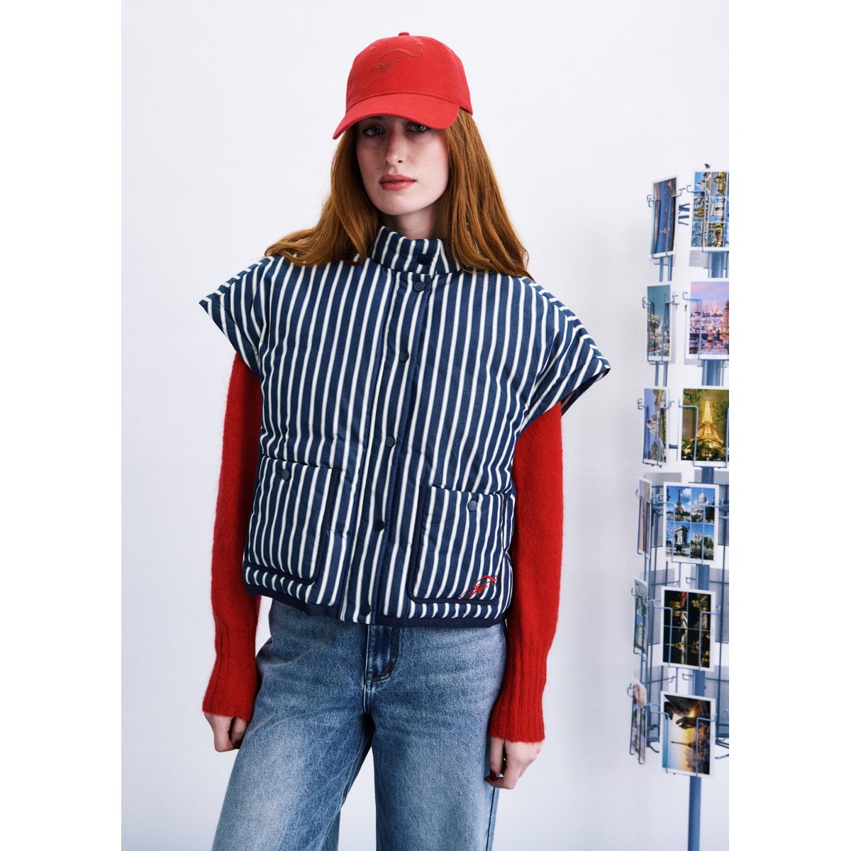 Doudoune Gongju en coton GONGJU bleu marine, FRNCH