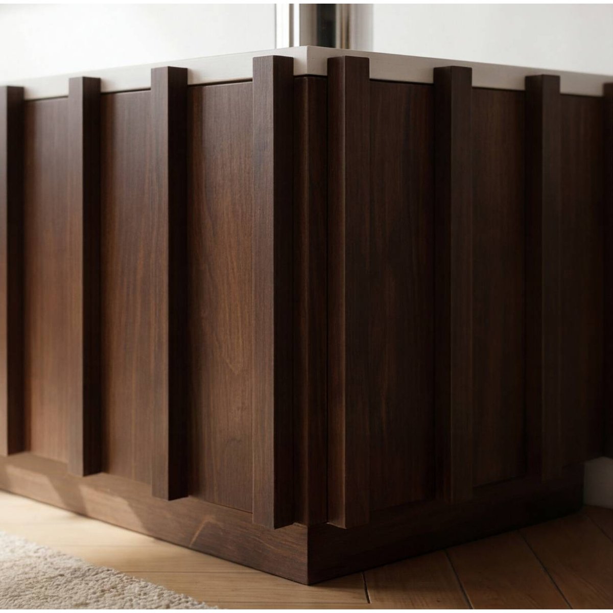 Meuble tv en bois de manguier LILITH bois foncé, MADE IN MEUBLES