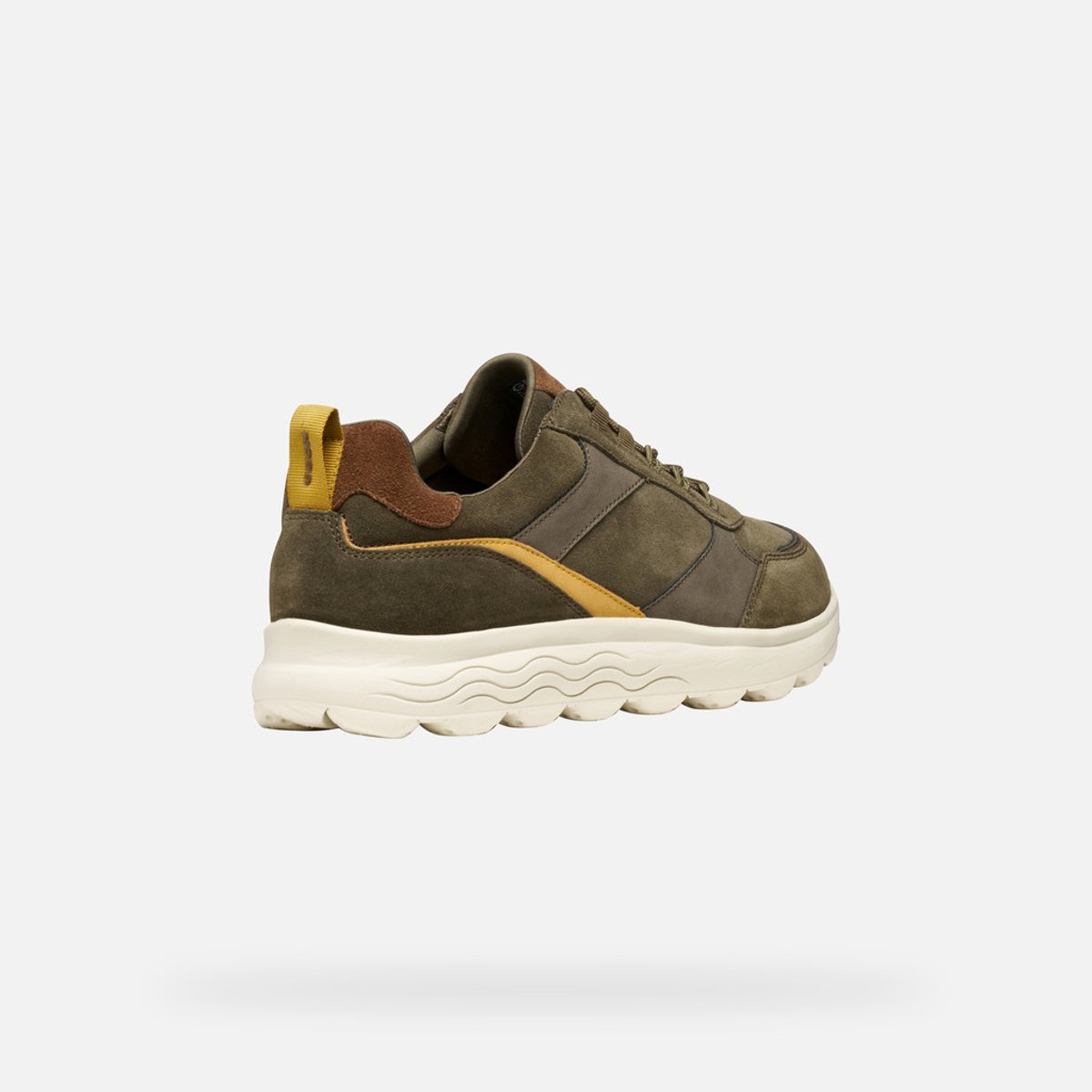 Baskets U SPHERICA vert militaire/cognac, GEOX