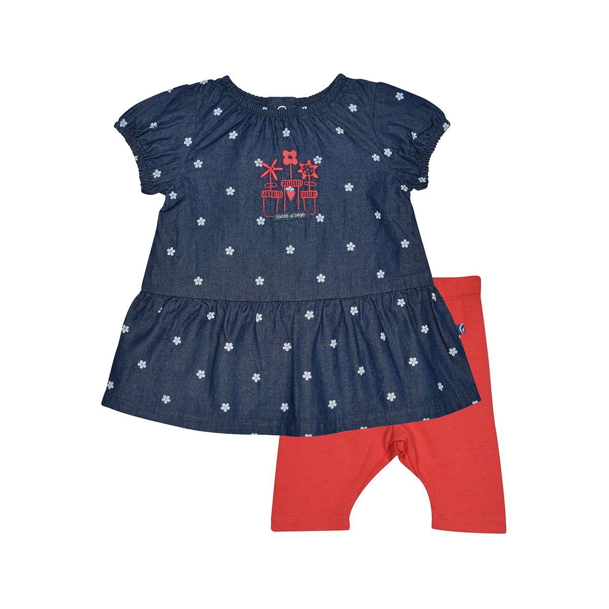 Robe legging nadege jean court naissance bleu, SUCRE D'ORGE