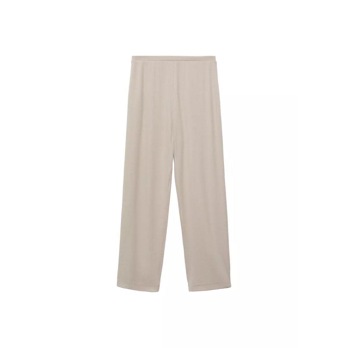 Pantalon de pyjama maille côtelée gris clair/pastel, MANGO