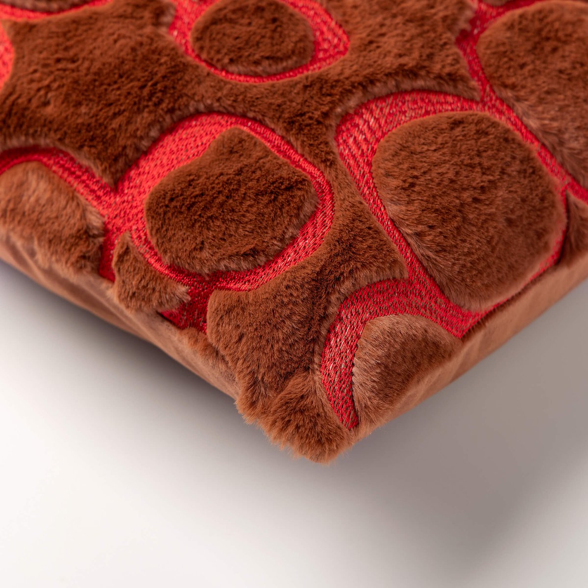 Housse de coussin Domani brun, DUTCH DECOR