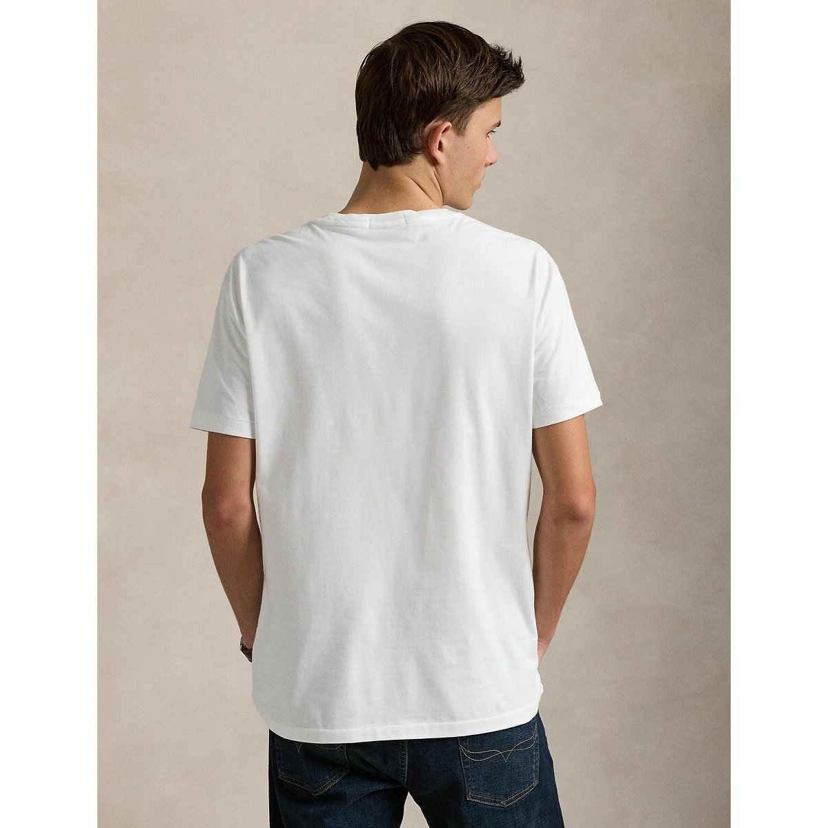 T-shirt Custom Slim Fit Polo Bear blanc, POLO RALPH LAUREN