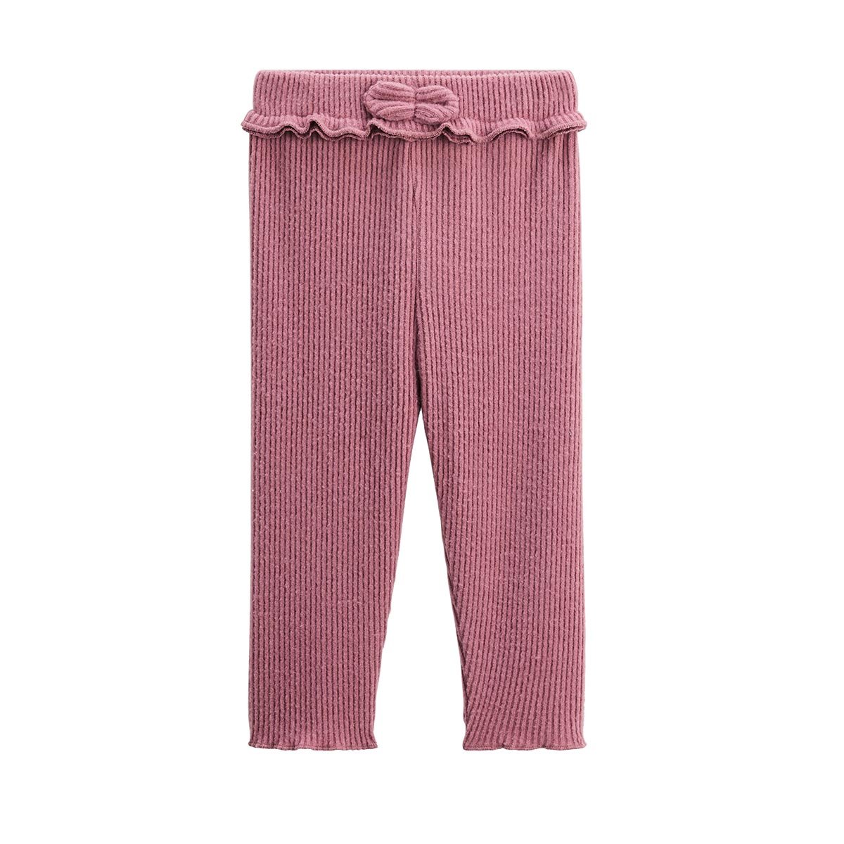 Legging enfant en tricot Matcha rose, PETIT BEGUIN