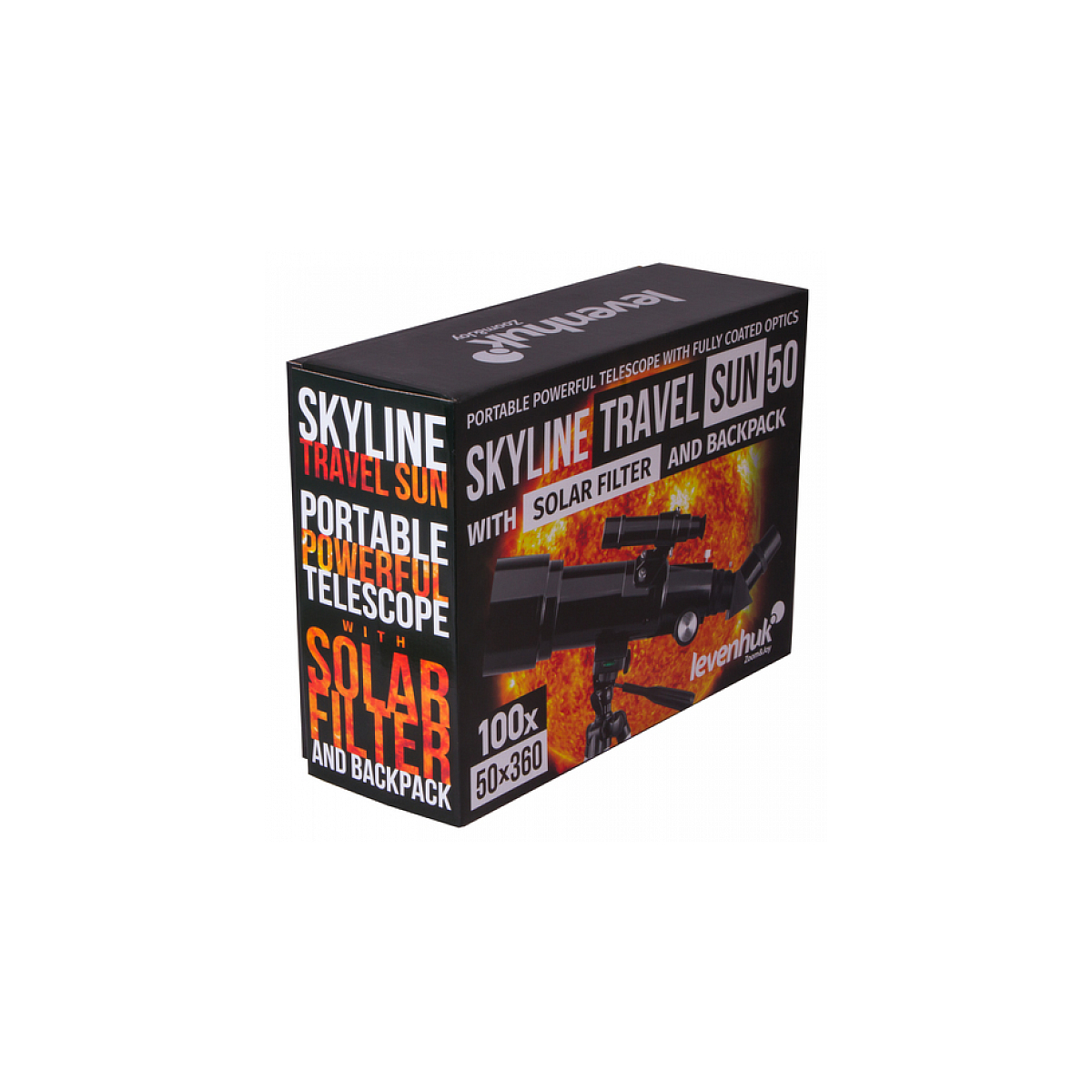 Telescope Skyline Travel Sun 50 135x couleur unique, LEVENHUK
