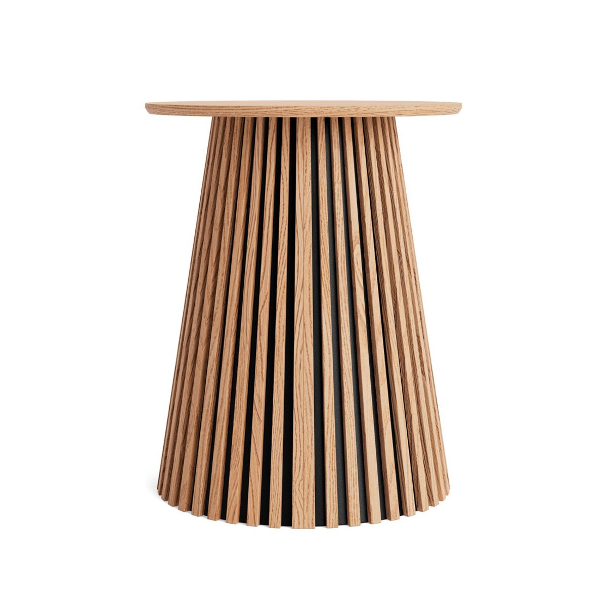 Bout de canapé rond plaqué chêne, FREYA bois, BEST MOBILIER