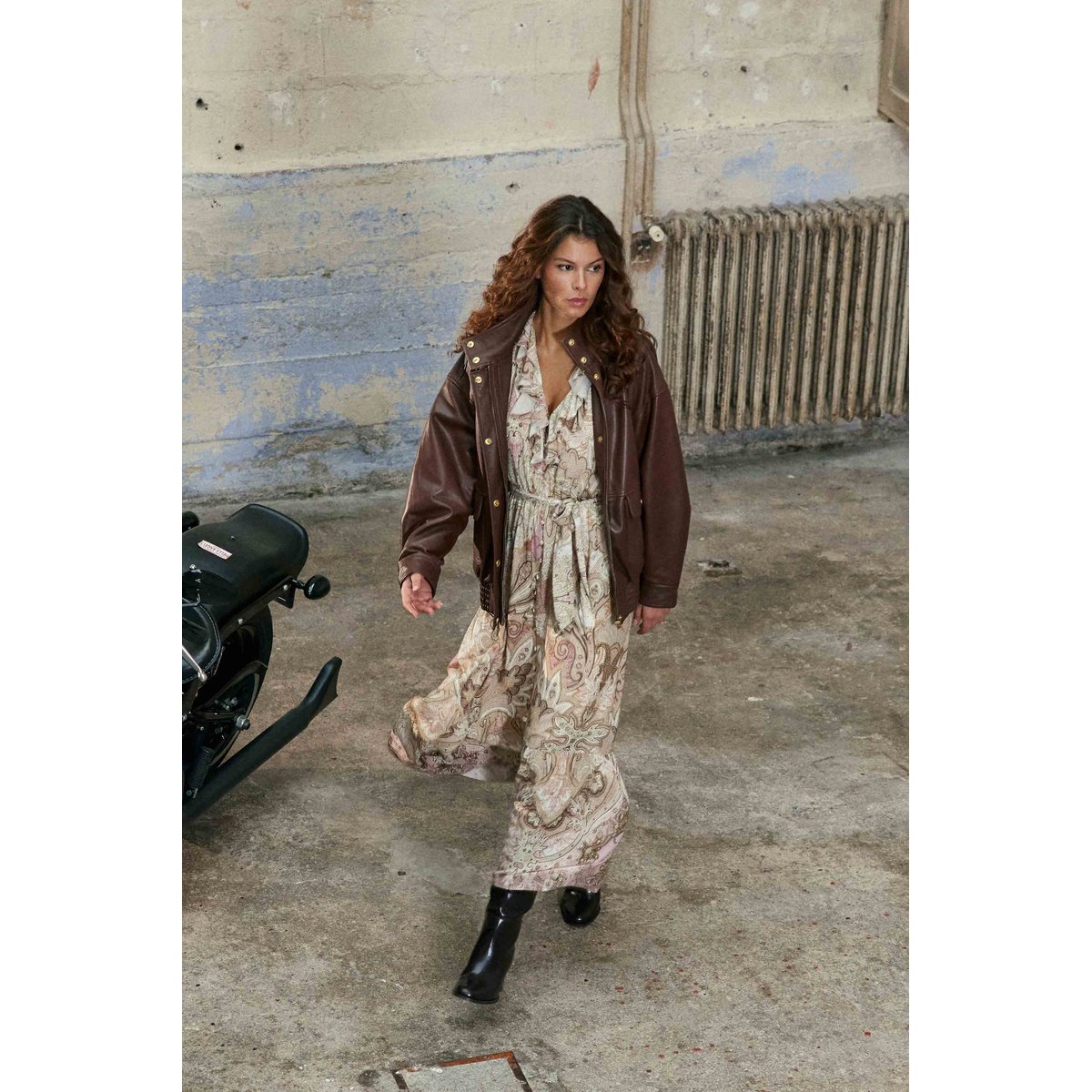 Veste col montant uni FLOY 16-marron, LA PETITE ETOILE