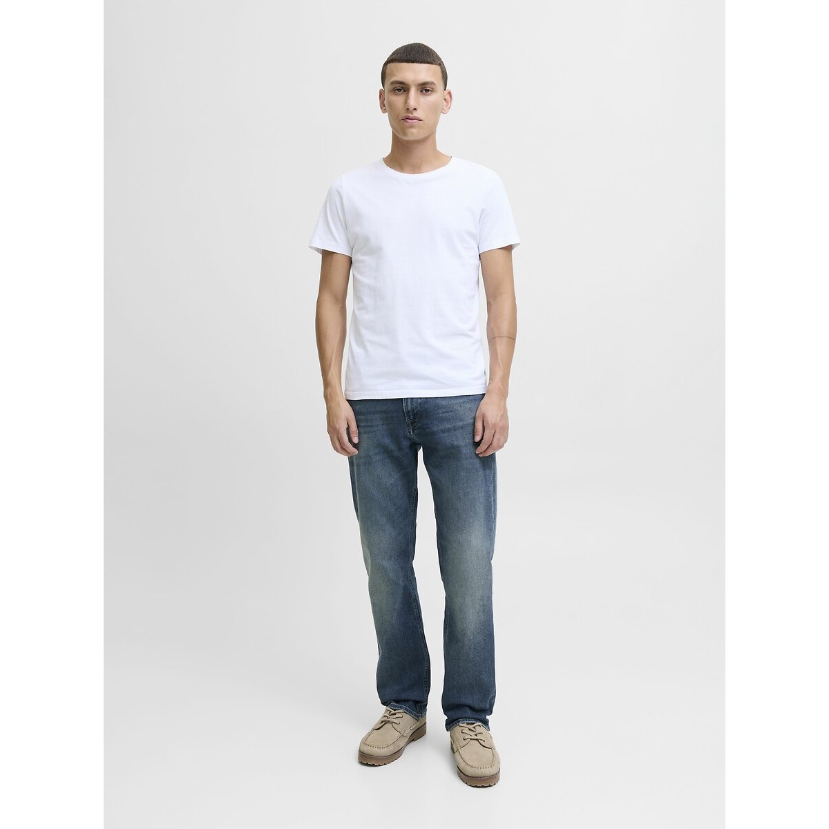 Jean droit Clark bleu denim, JACK & JONES