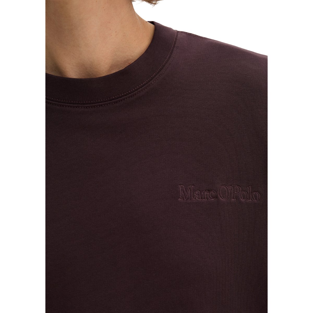 Sweat-shirt relaxed avec du coton recyclé rouge, MARC O'POLO