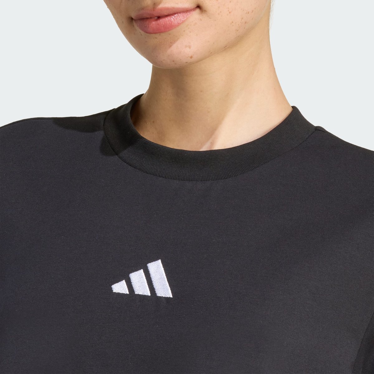 Robe T-Shirt 3 Bandes Essentials Robe T-Shirt 3 Bandes Essentials black / white, ADIDAS SPORTSWEAR