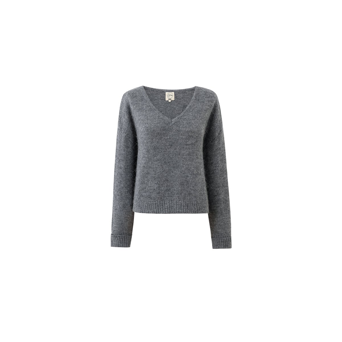 Pull  en laine DICKENS gris, FRNCH