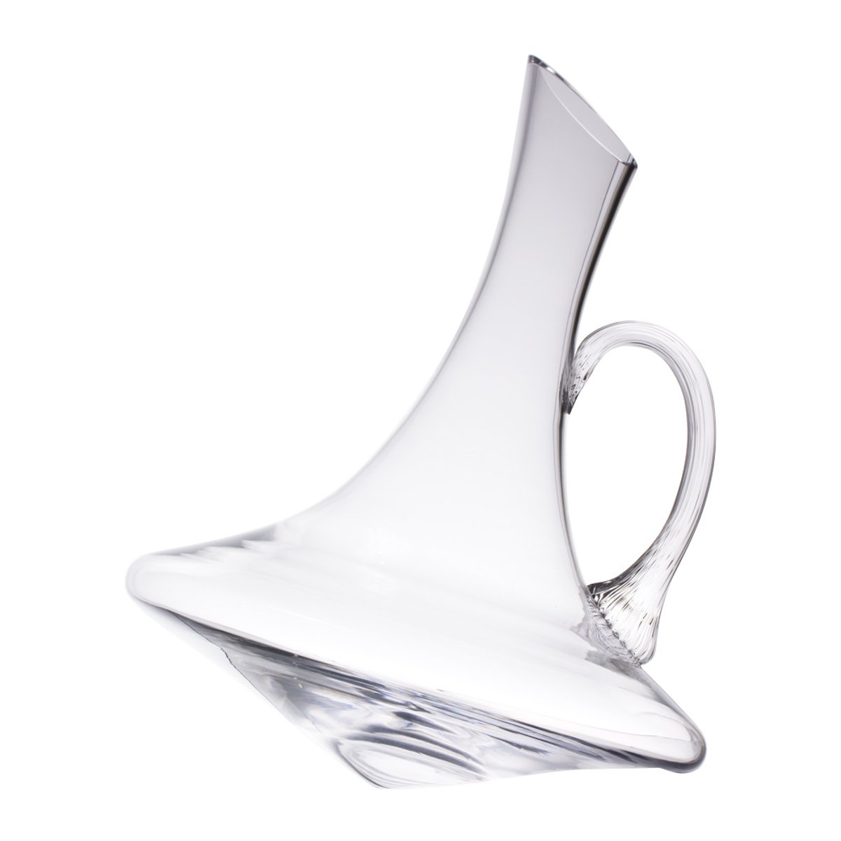 Carafe oblique avec anse Optique 1 l - CARAFE transparent / cristal, TABLE PASSION