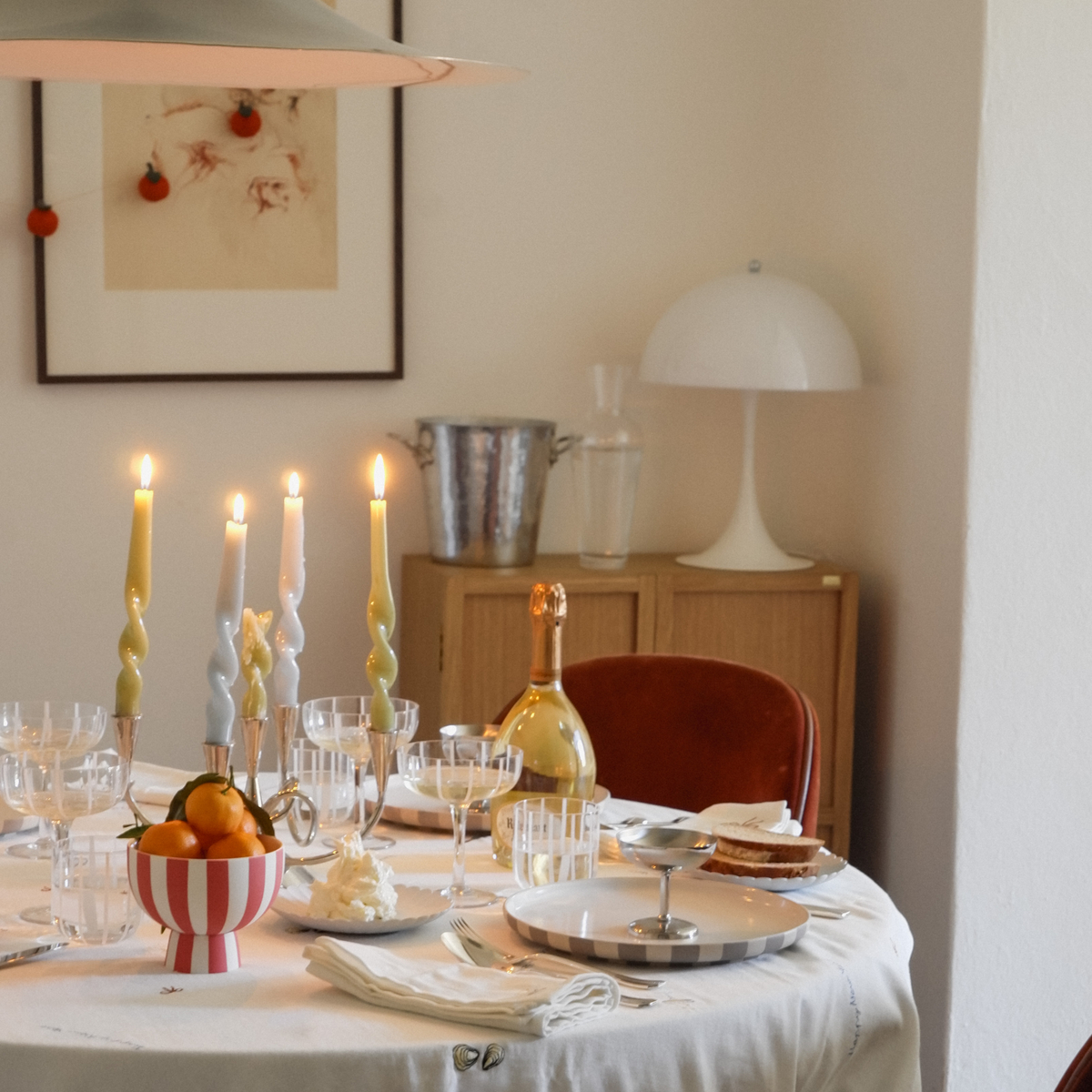 Nappe en coton LIVING blanc, OYOY LIVING DESIGN