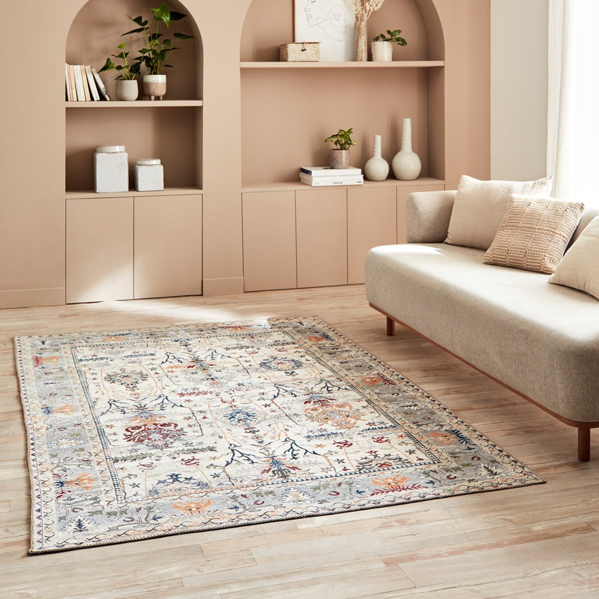 Tapis vintage RADOM crème, NAZAR RUGS