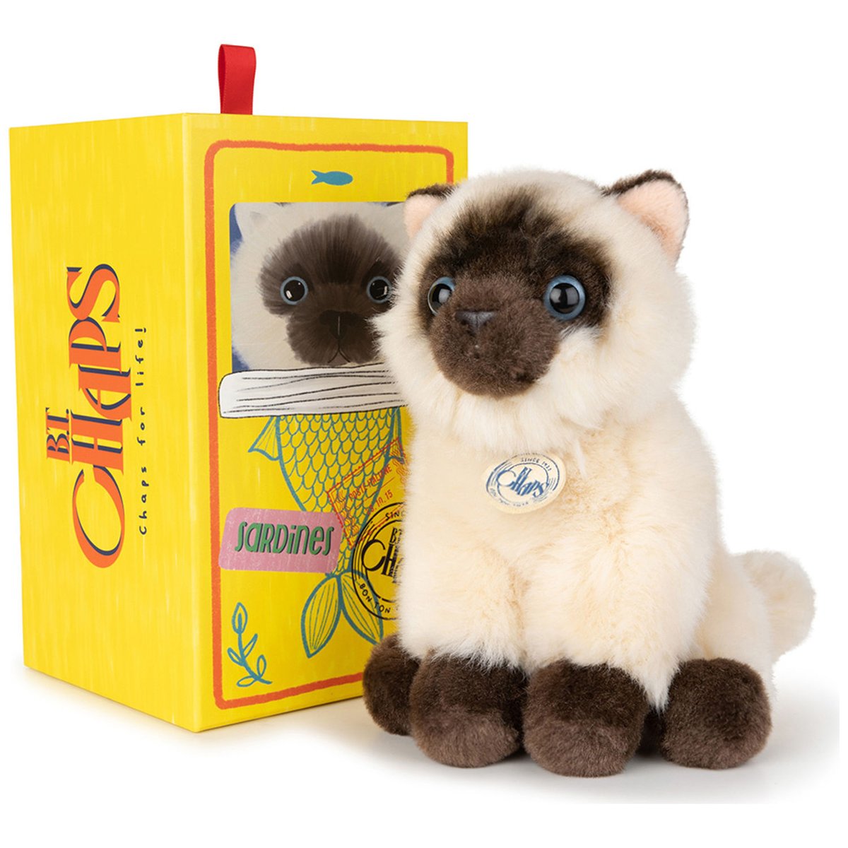 Peluche beige, brun et crème, BT CHAPS