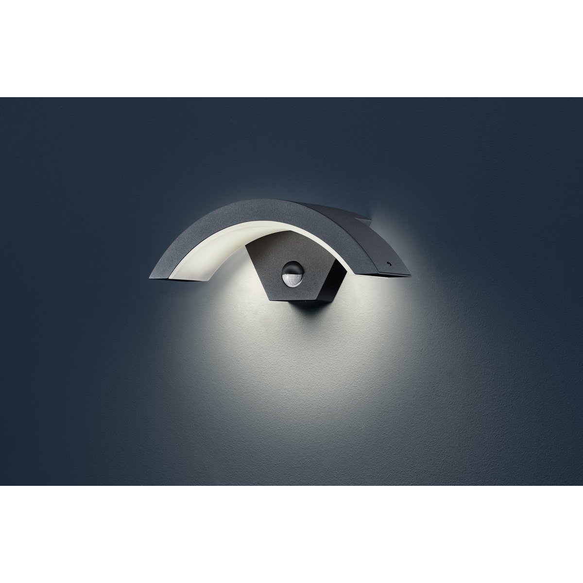 Applique de jardin LED Ohio avec capteur noir, TRIO