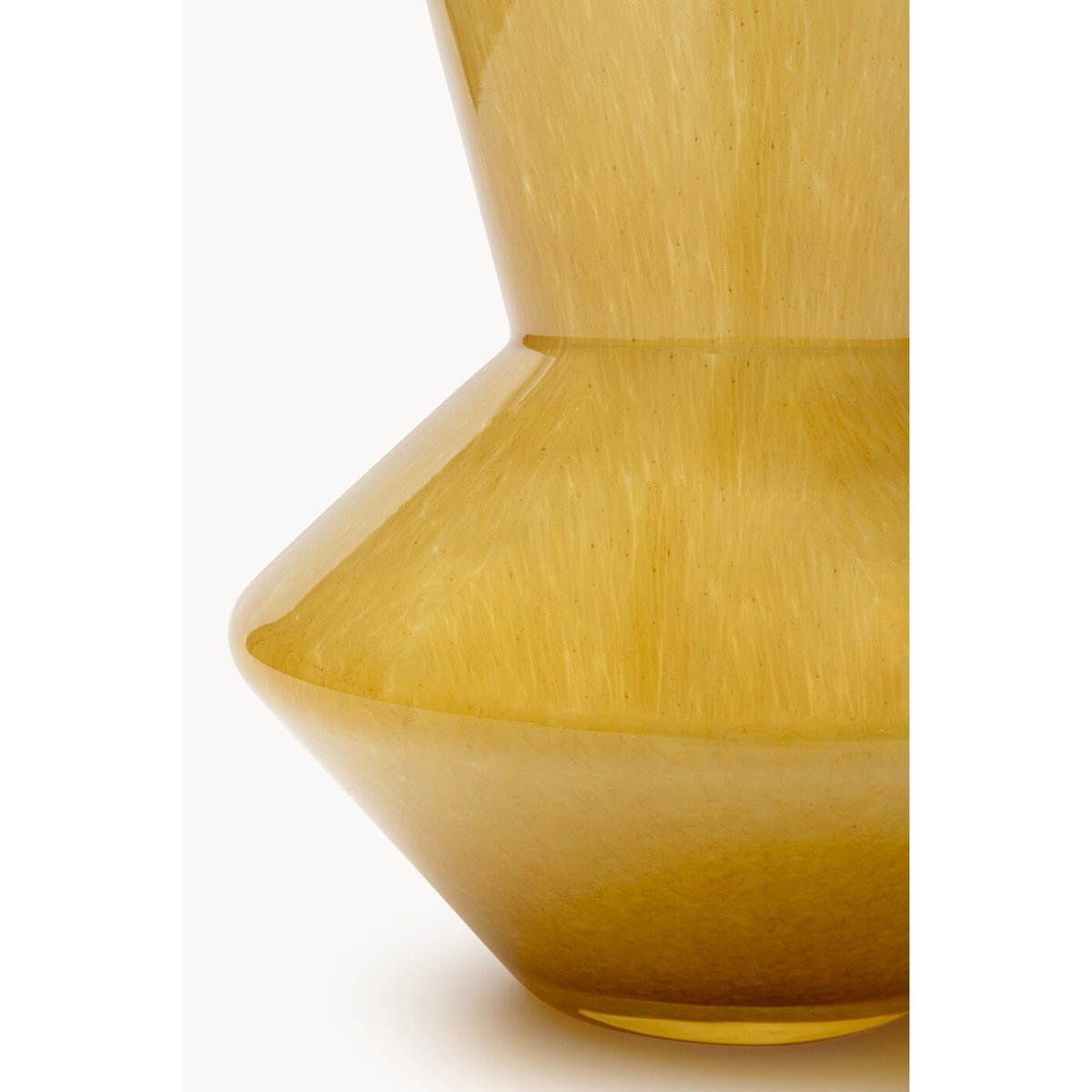 Vase en verre, FLASHY jaune, KARE DESIGN