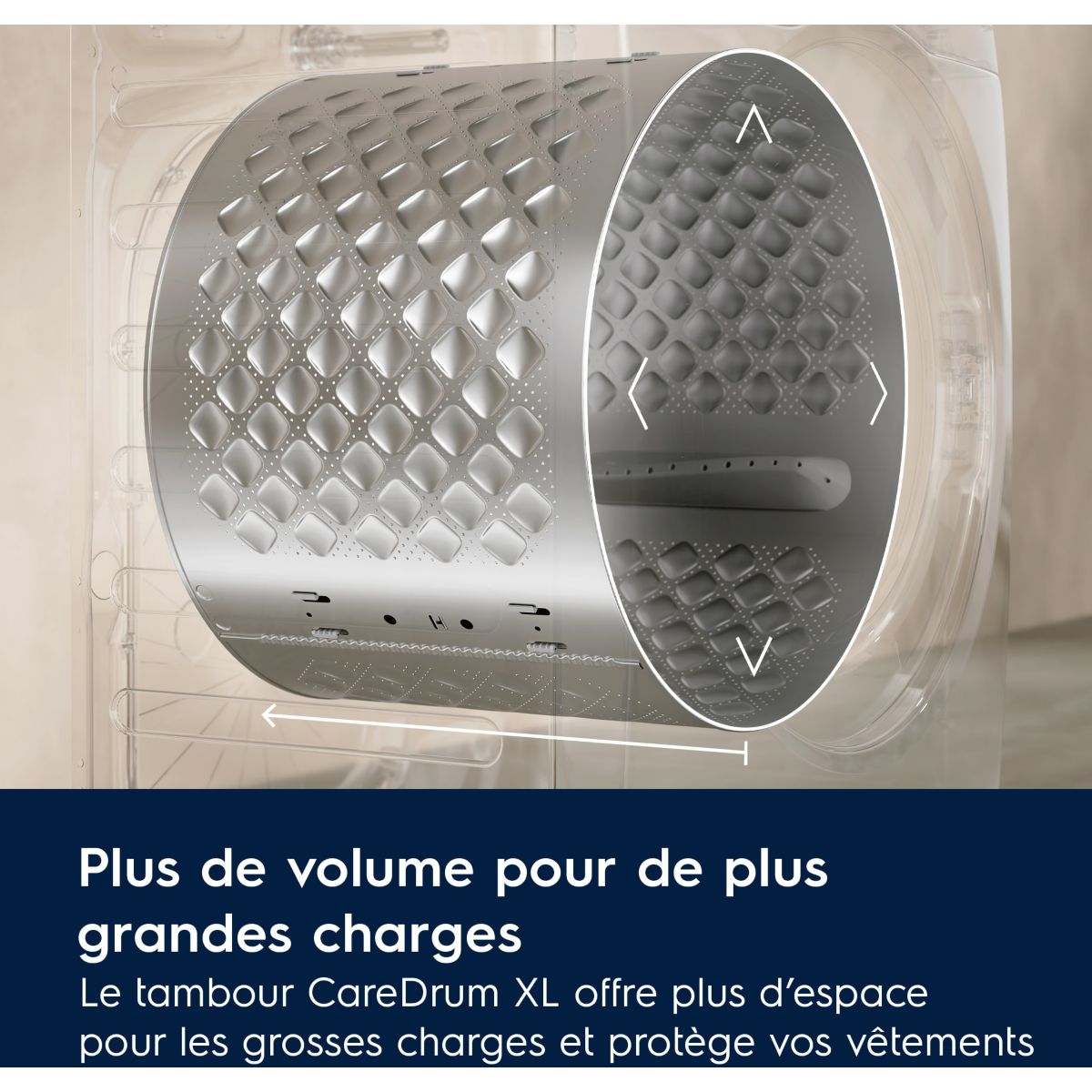 Lave linge hublot EW7FI1411DG - 11 kg - 1400 tr/min - Classe A - Moteur induction couleur unique, ELECTROLUX