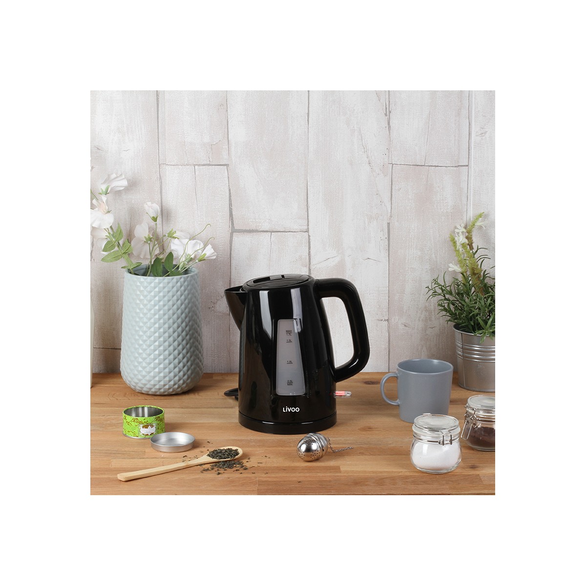 Bouilloire 1,7 L rouge chili, LIVOO