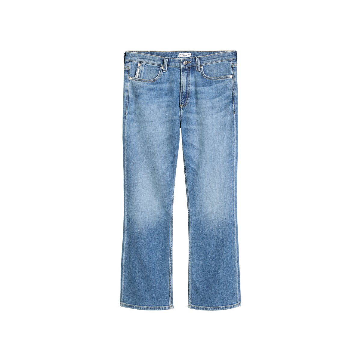 Jeans modèle Josina bootcut kick flare en Organic Cotton Stretch bleu moyen, MARC O’POLO DENIM