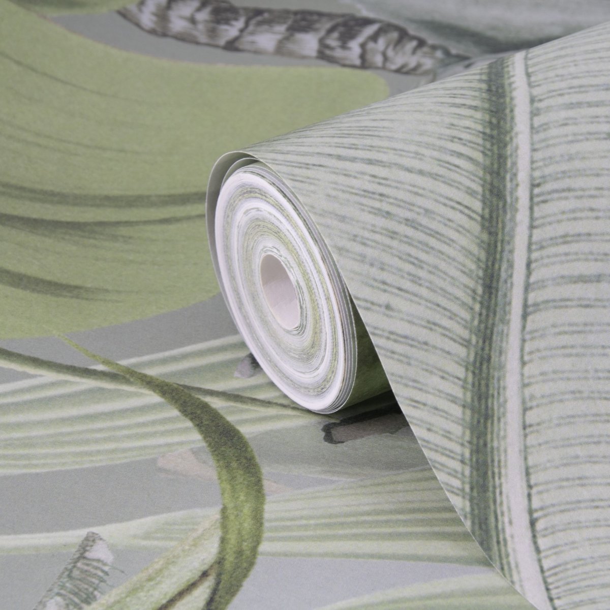 Papier peint panoramique Brume dans la jungle vert, ART FOR THE HOME