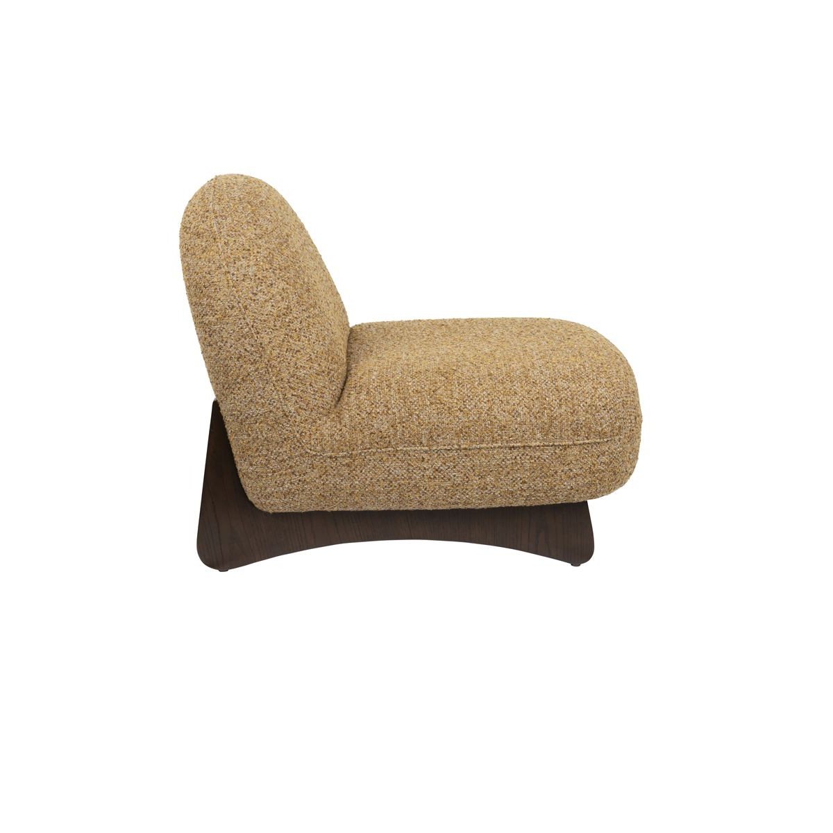Fauteuil design en tissu, bohème, LOOM marron, DUTCHBONE