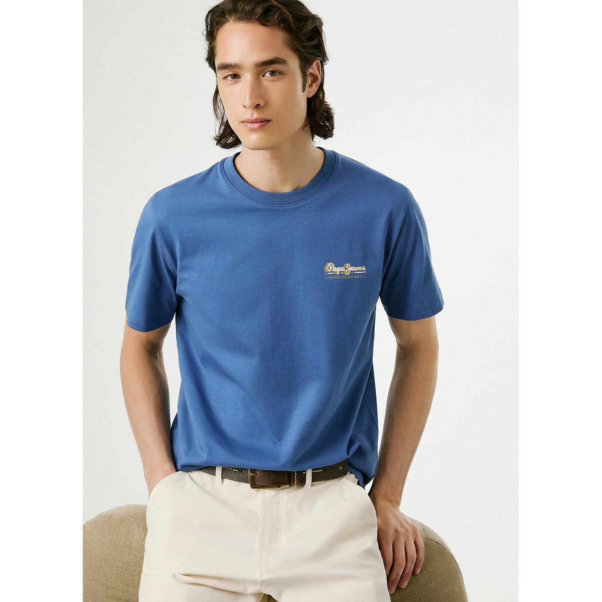 T-shirt à manches courtes Milon bleu, PEPE JEANS
