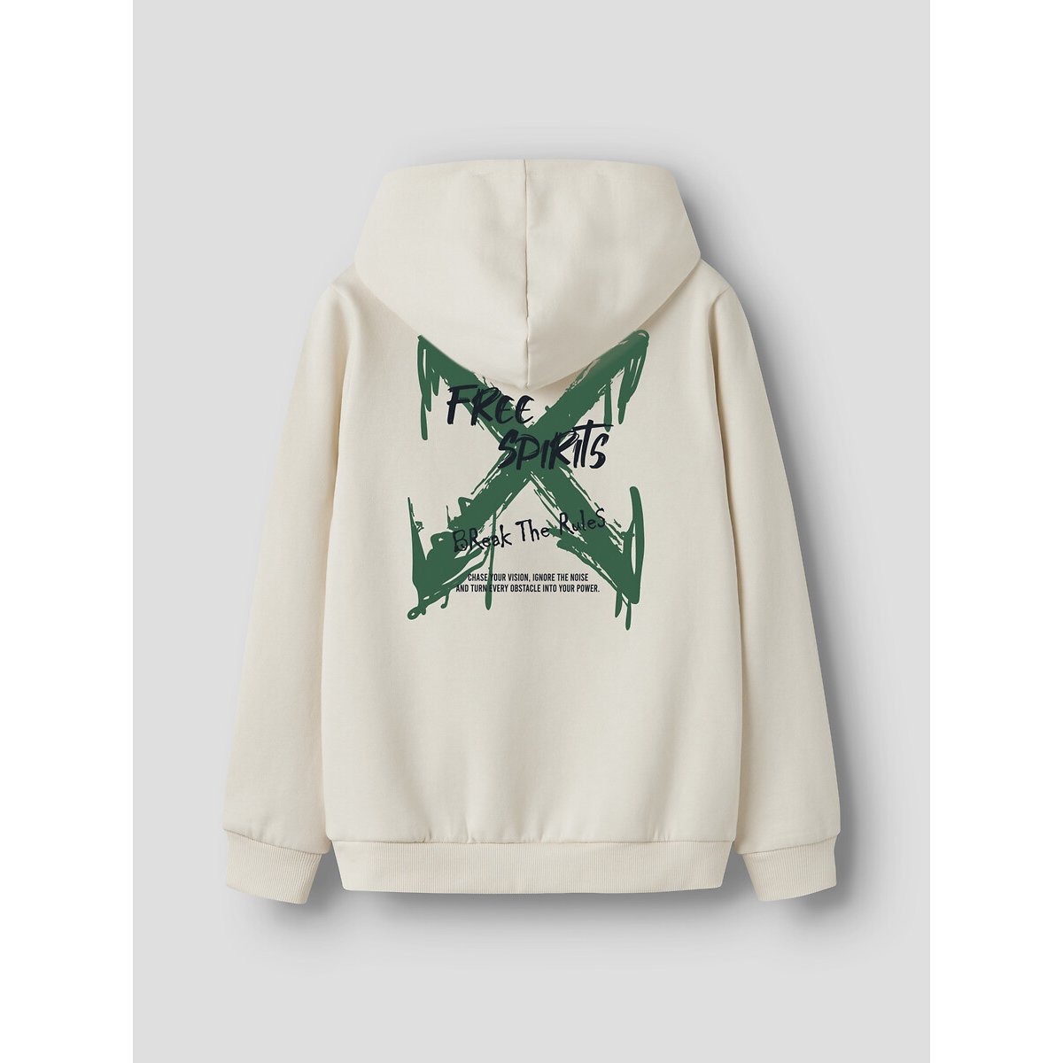 Sudadera con capucha de felpa crudo, NAME IT