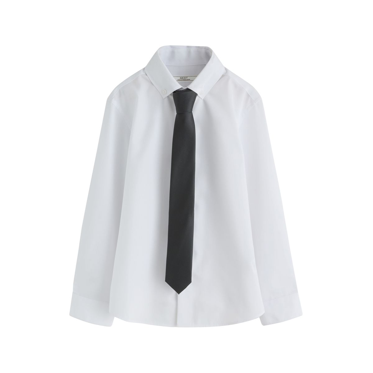 Chemise habillée à manches longues et cravate blanc, NEXT
