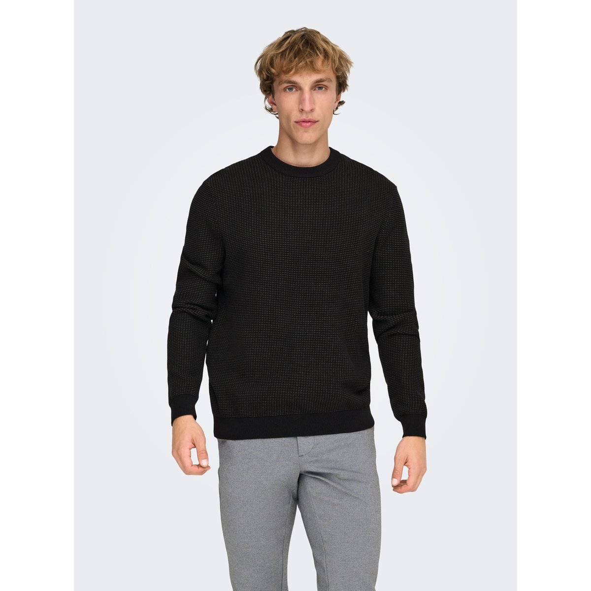 Pull En Maille black 1, ONLY & SONS