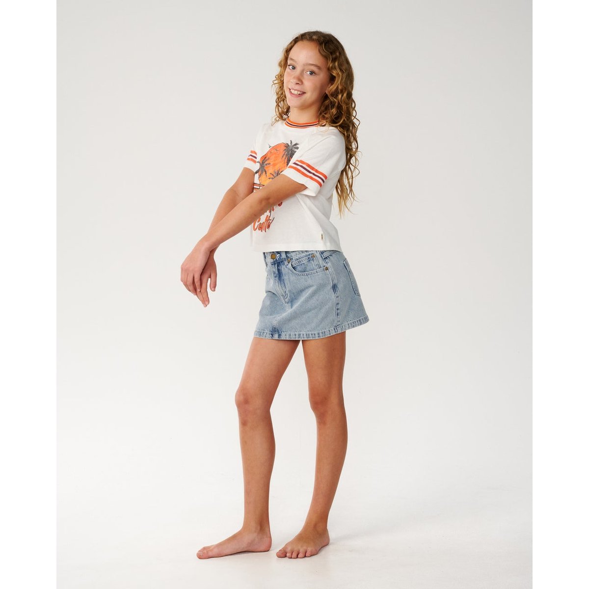 T-shirt enfant SURF CULTURE CROP bone, RIP CURL