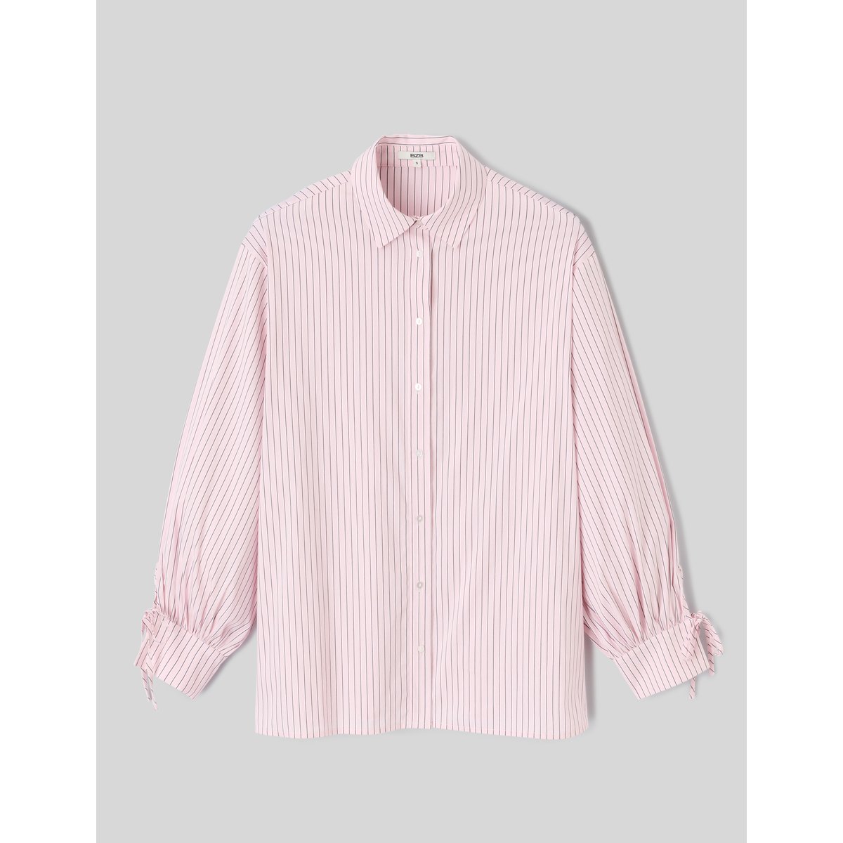 Chemise rayée oversize rose pâle, BZB