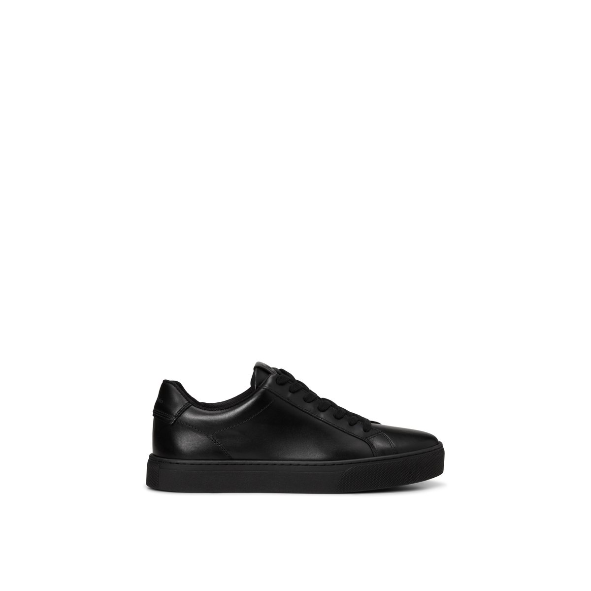 Baskets à semelles Cupsohlen, modèle Agar en cuir nappa lisse noir, MARC O'POLO