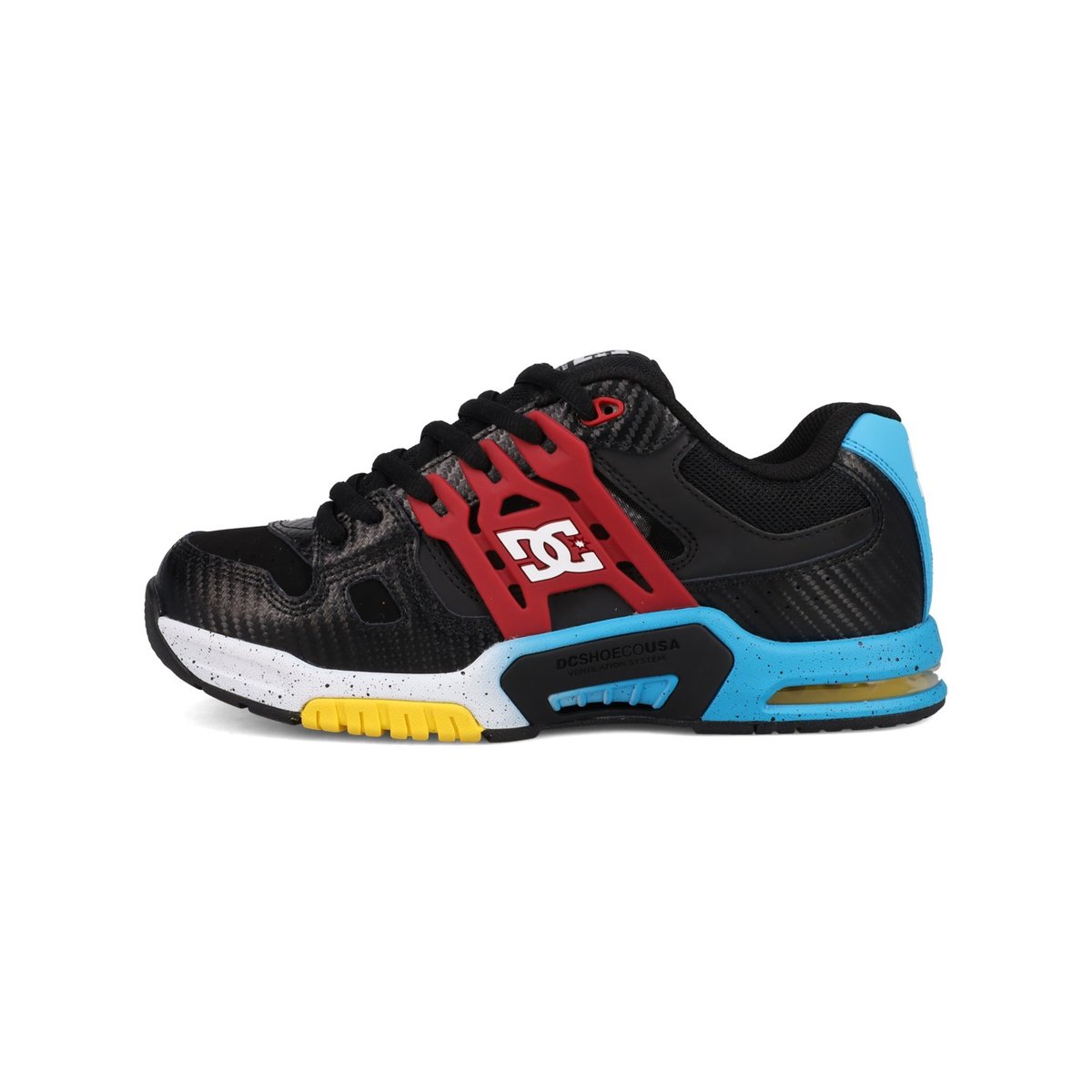 Chaussures en cuir AT-2 SE. noir black/white/red, DC SHOES