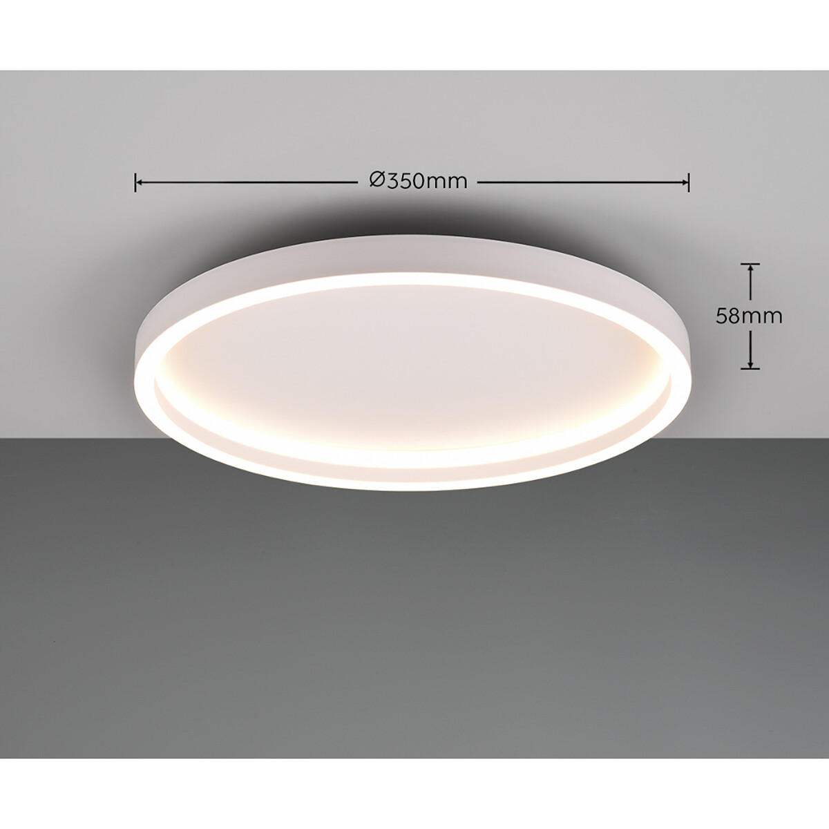 Candeeiro de teto Rotonda, TRIO Lighting branco, TRIO LIGHTING