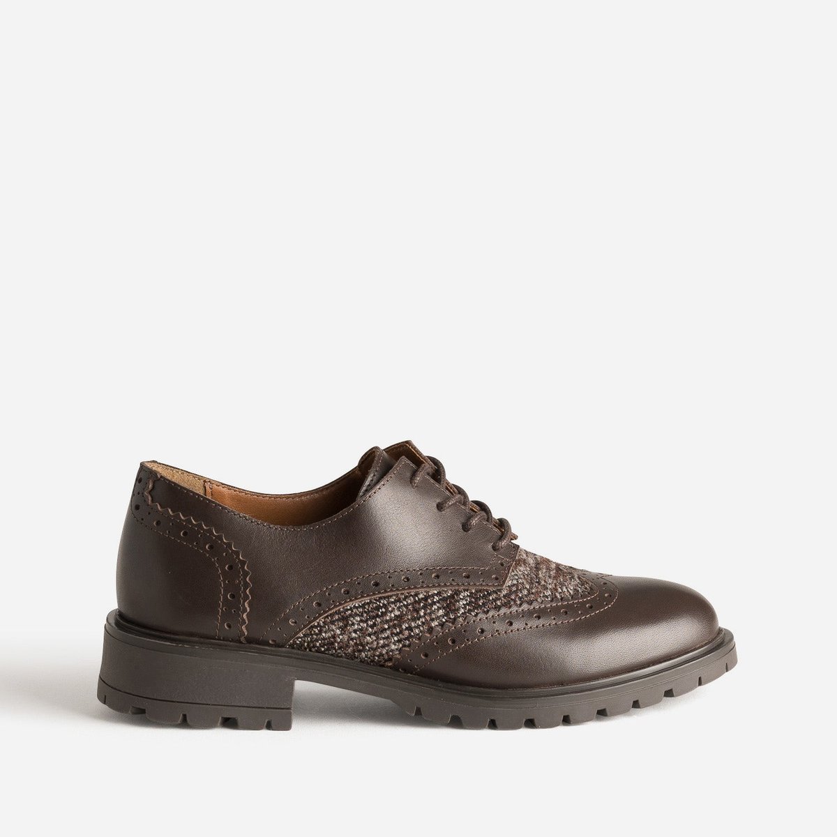 Derby en cuir FLAVIE chocolat, ERAM
