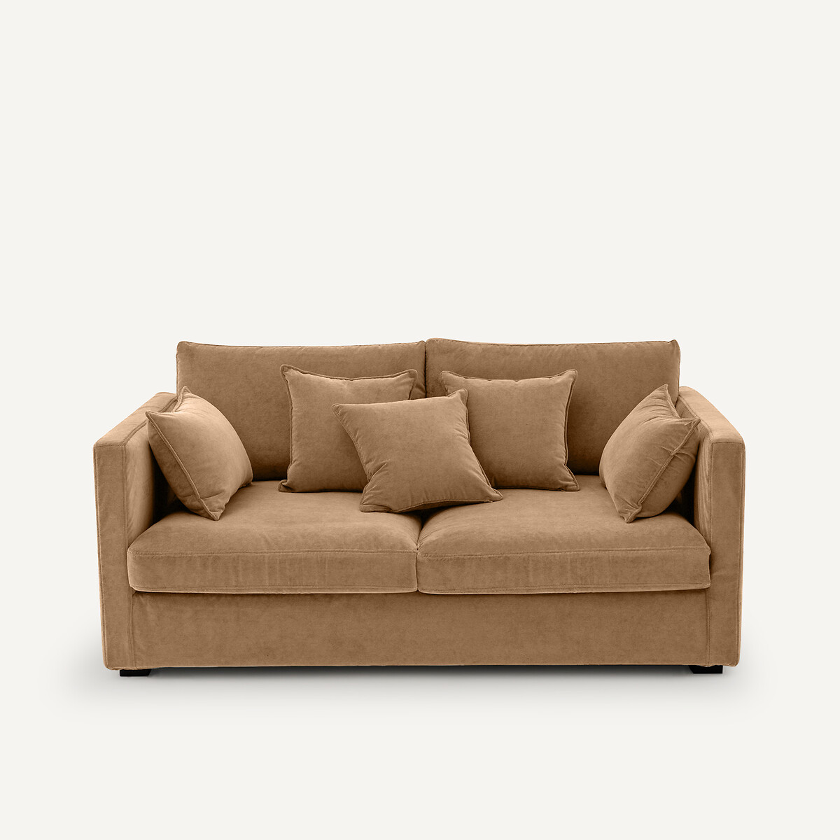Sofa 3-, 4- of 5-zits, in stonewashed fluweel, NEO KINKAJOU touwkleur, AM.PM