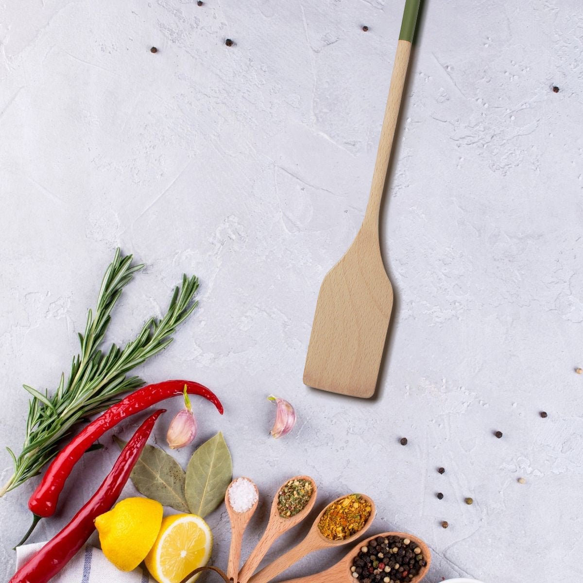 Set de 2 ustensiles de cuisine spatule et spatule BOISSELERIE bois, FACKELMANN