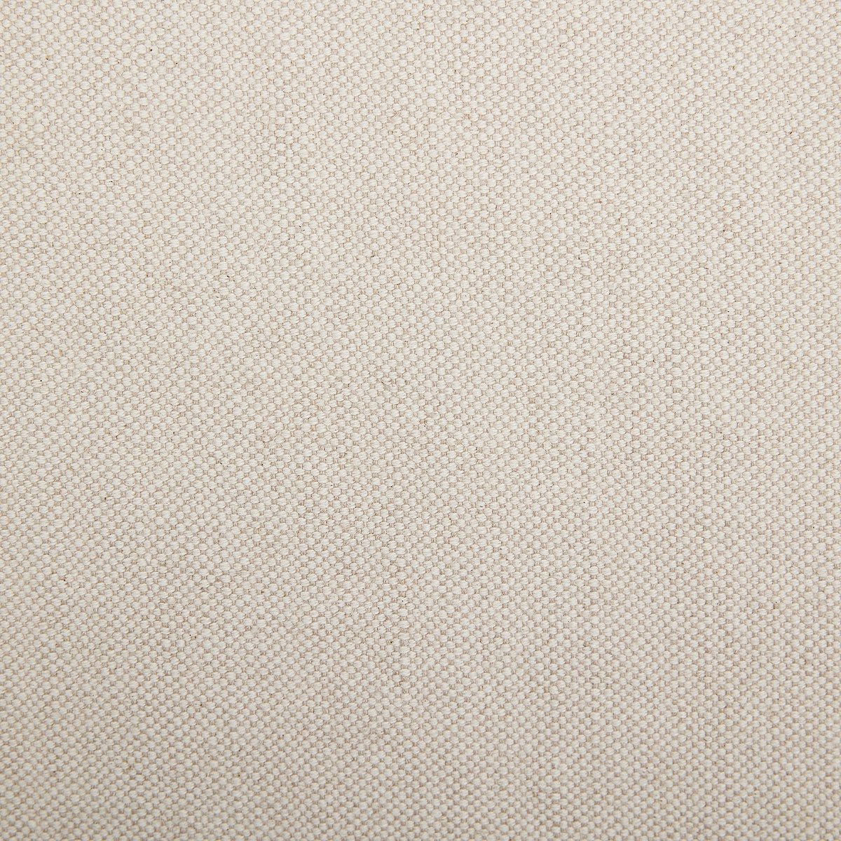 Canapé d'angle gauche déhoussable en coton et lin garni de plumes GINOSA beige, HABITAT
