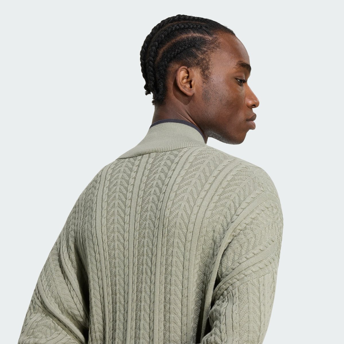 Veste De Survêtement Maille Torsadée Firebird Veste De Survêtement Maille Torsadée Firebird silver pebble, adidas Originals